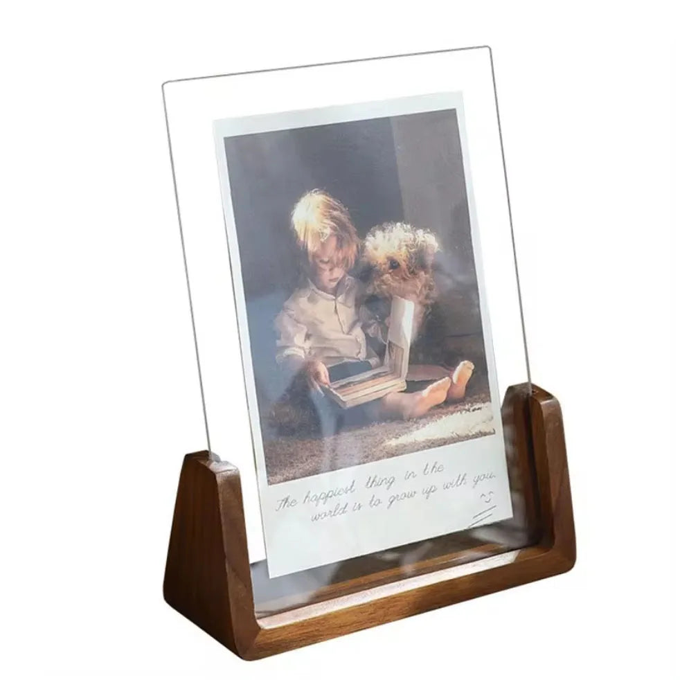 Cadre Photo en noyer/hibêtre 10x15 15x20 20x25cm, cadre Photo en bois pour décoration de maison