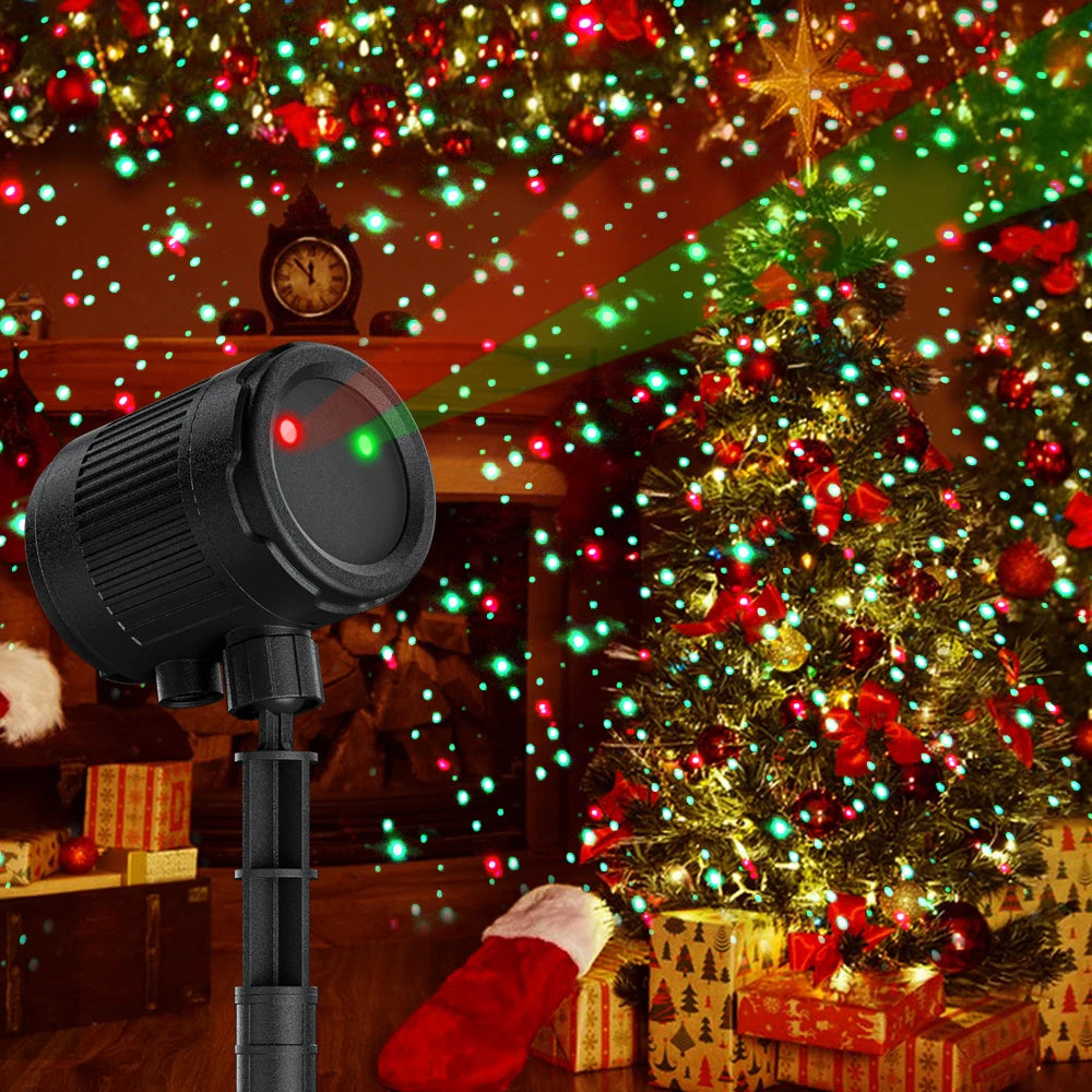ALIEN mobile statique rouge vert bleu points étoile noël Laser douche projecteur extérieur jardin étanche vacances arbre de noël lumière