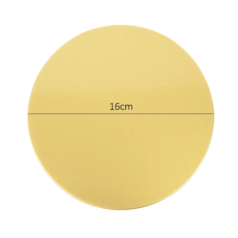 Planches à gâteaux rondes dorées et argentées, 10/16/22/26cm, Base en carton circulaire, plateau à Dessert pour cupcakes, fournitures de décoration de gâteaux pour fête d'anniversaire