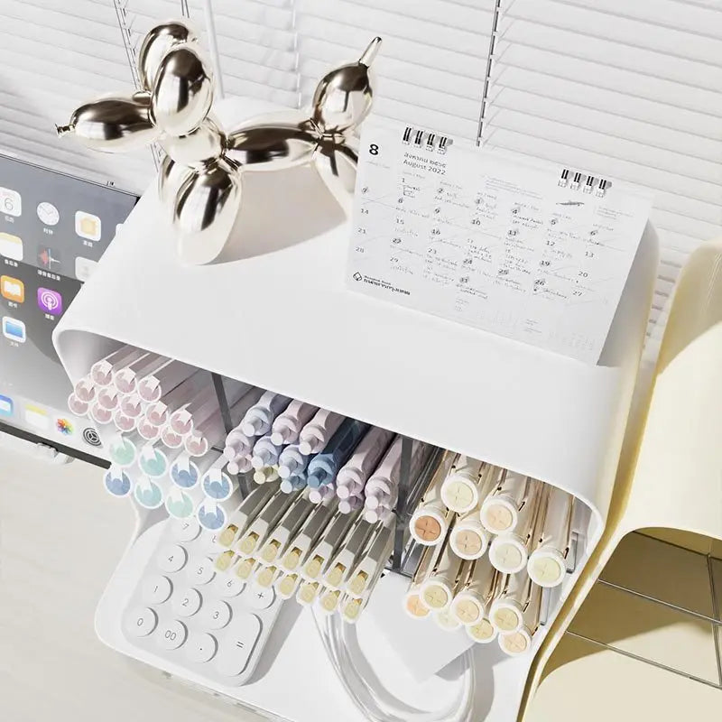 Boîte de rangement de bureau de grande capacité, étagère de stockage SunOfficiStorage