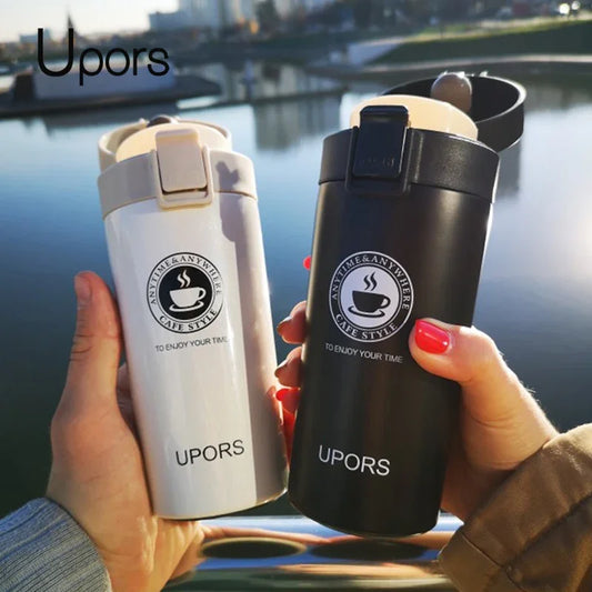 UPORS – tasse Thermos de voyage en acier inoxydable, pour café et thé, Premium, flacon sous vide, Thermos