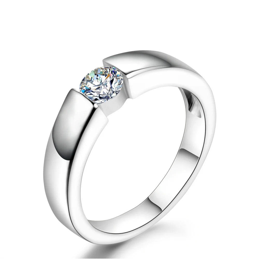 Bague de fiançailles/mariage pour femmes, Double princesse, pierre coupe juste, couleur or blanc/Rose, bijoux, offre spéciale DFR400