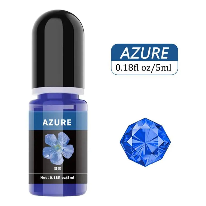 Pigment de résine d'élection xy, liquide, colorant de résine UV, tournant transparent pour résine UV, colle AB, coloration bricolage, fabrication de bijoux d'art, 5ml