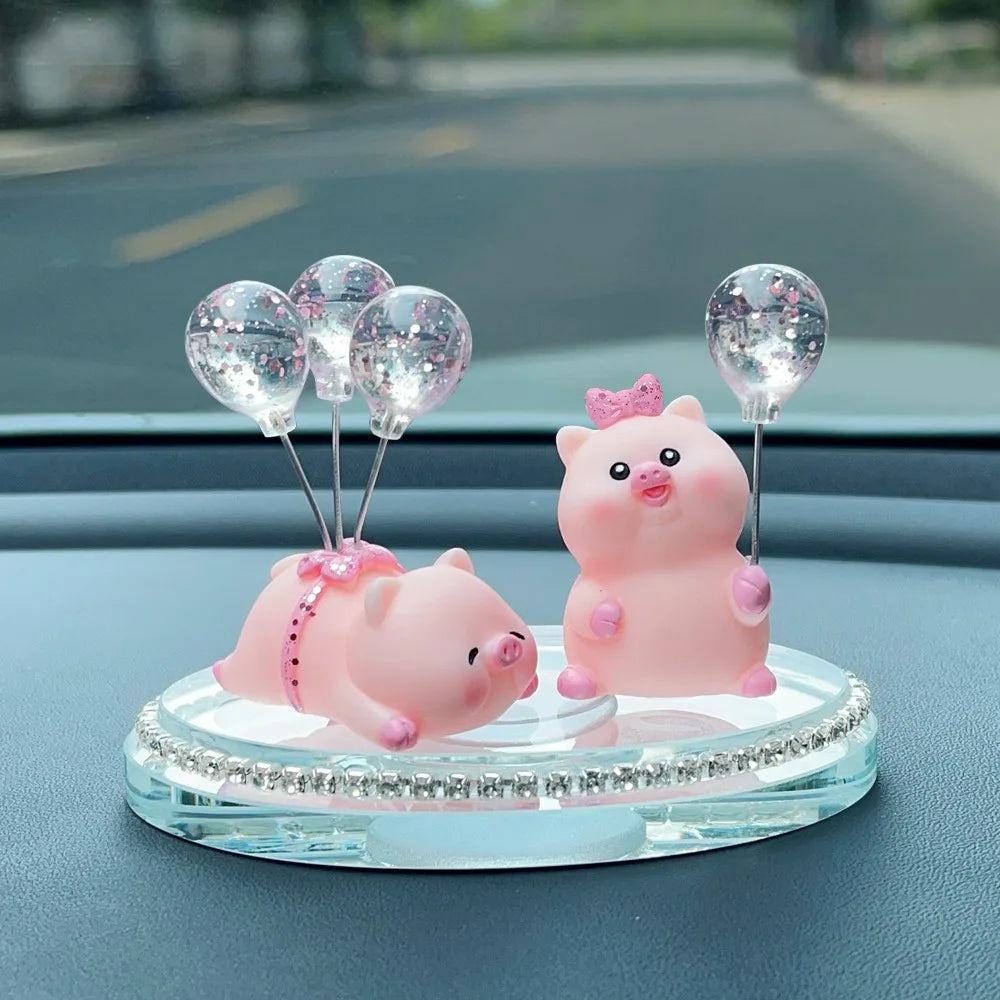 Ballon, animaux, créatif en résine, Animal Panda, décoration de voiture, ours, affichage d'ordinateur de maison, décoration de gâteau, cadeau de saint valentin