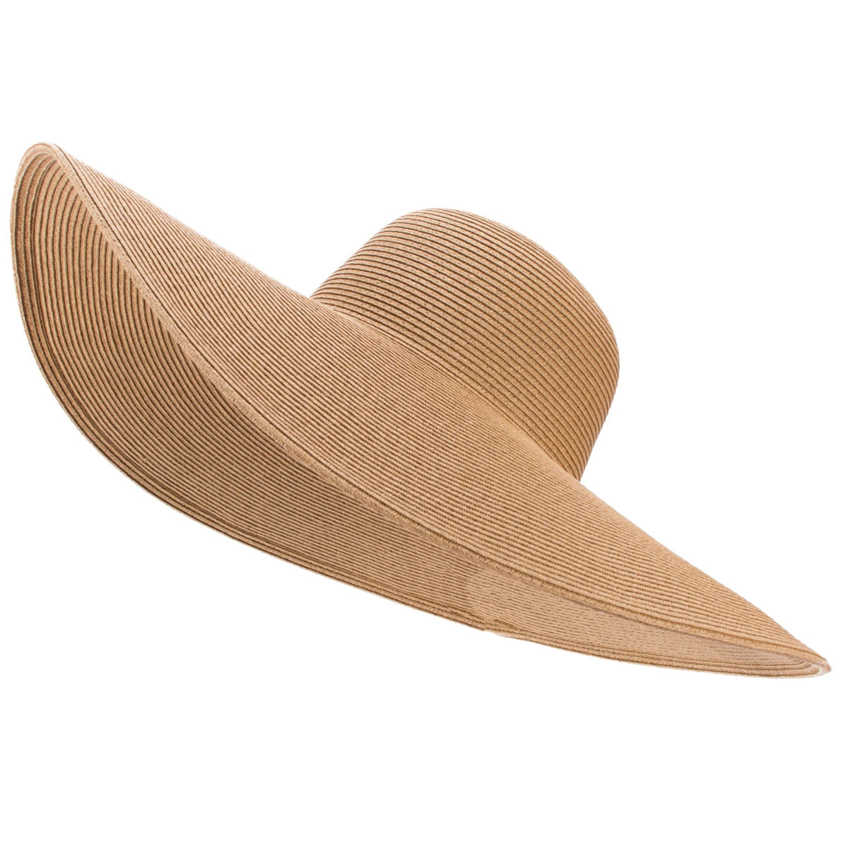 Lawliet-Chapeau de paille pliable à large bord pour femme, accessoire de plage, de mariage, de fête, 7.1, 18cm, A330