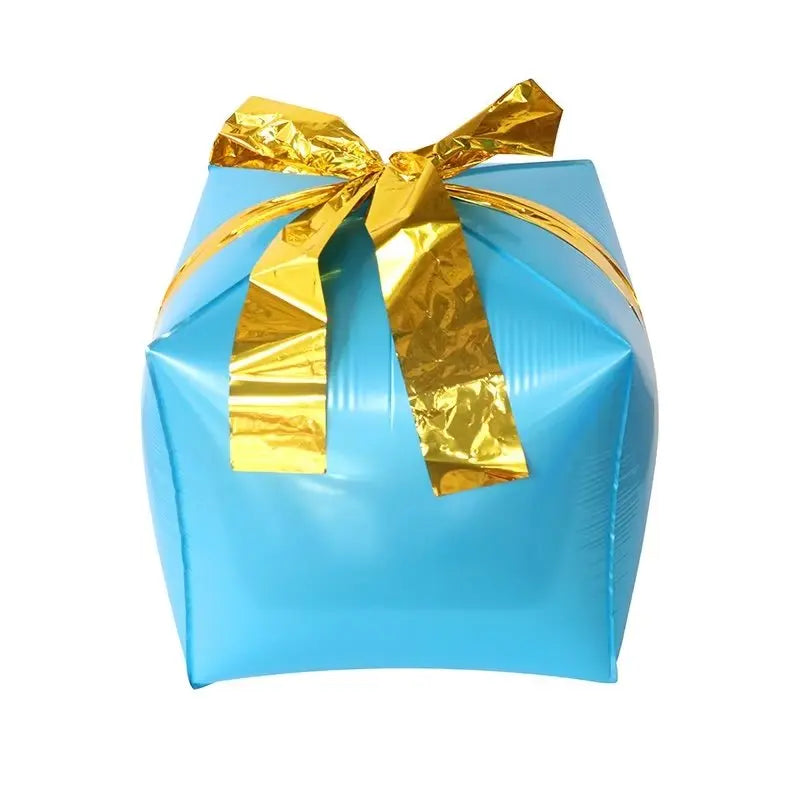Ballons gonflables en aluminium pour enfants, cube, rouge, vert, bleu, argent, jouets à air, décor de Noël