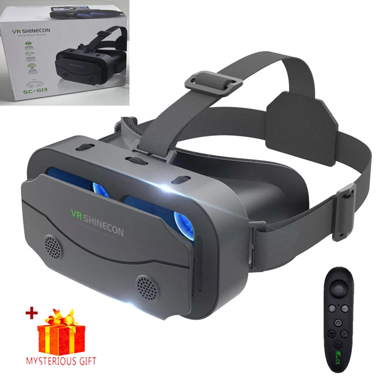 Lunettes VR de réalité virtuelle 3D, pour téléphone portable, Smartphones, casque de jeu de 7 pouces, avec lunettes Viar réelles, lentilles pour appareil portable