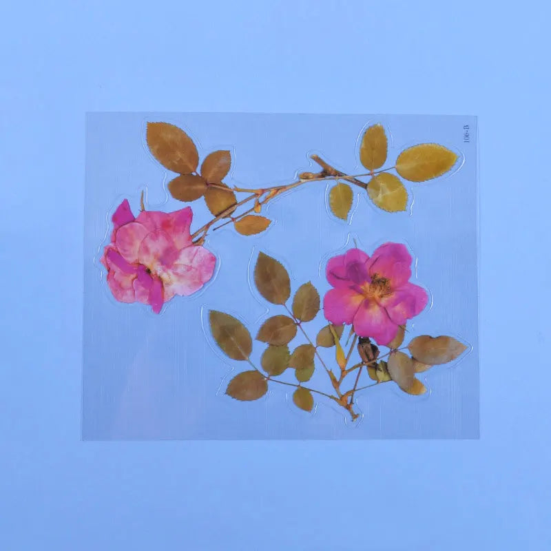 Autocollants de remplissage de résine de fleurs séchées simulées pour le plaisir, décoration de moule en silicone, UV, bricolage, scrapbooking, élection, xy