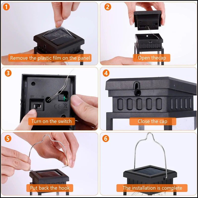 Lanternes solaires à LED pour extérieur, panneau de sol, bougie Terraza, extérieur, intérieur, balcon, oiseaux, décoration d'éclairage pour jardin