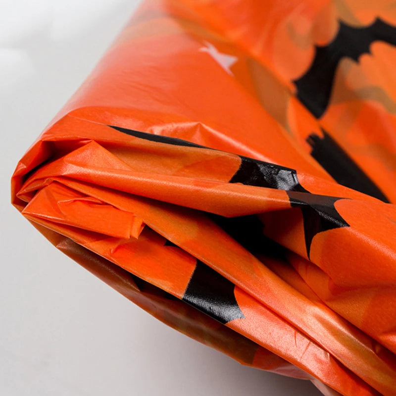 Nappe de Décoration d'Halloween, Citrouille, Toile d'Araignée, Ensemble Pliant en Plastique, Zones de ix
