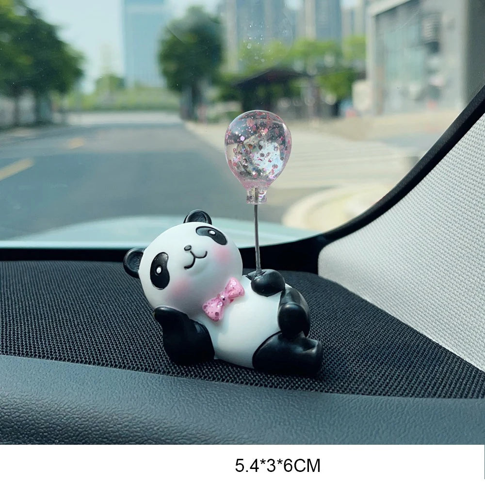 Ballon, animaux, créatif en résine, Animal Panda, décoration de voiture, ours, affichage d'ordinateur de maison, décoration de gâteau, cadeau de saint valentin