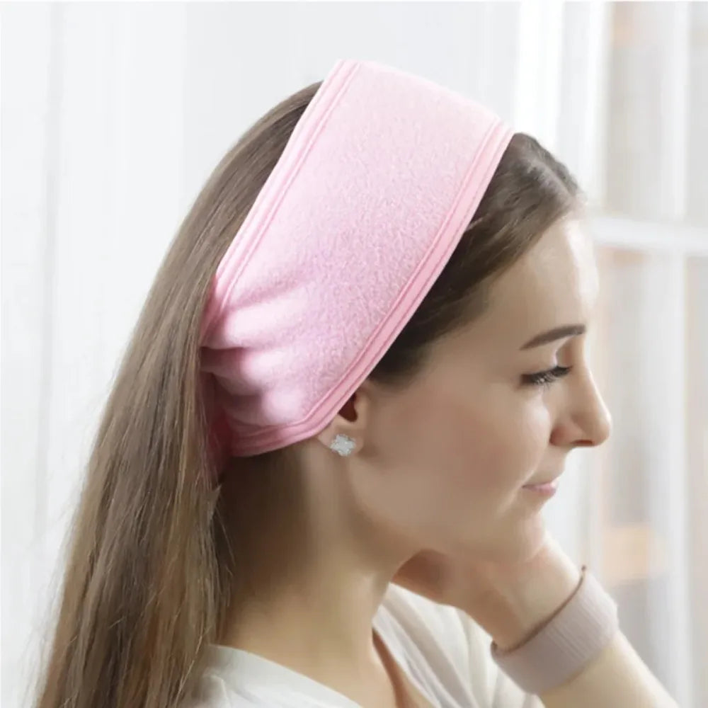 Femmes bandeau réglable SPA visage Yoga bandeau bain maquillage bandeau pour le lavage du visage éponge douce cheveux accessoires