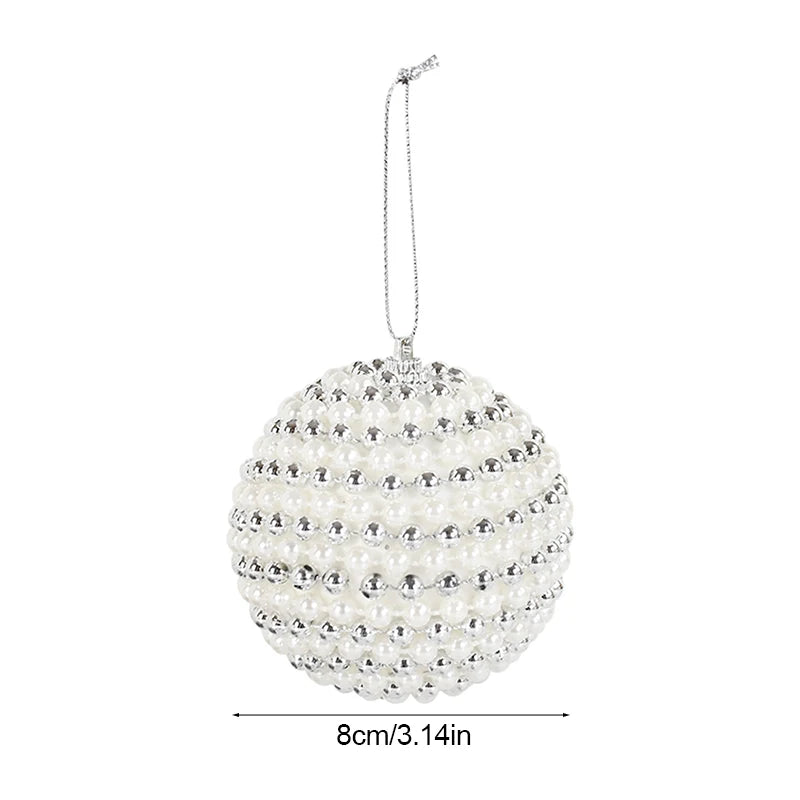 Décoration de sapin de Noël en mousse blanche