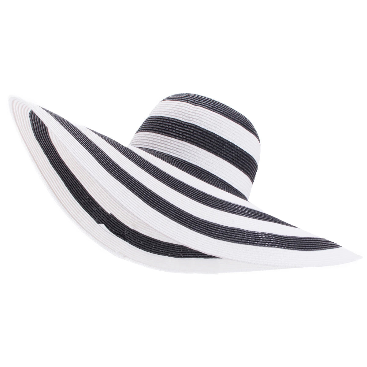 Lawliet-Chapeau de paille pliable à large bord pour femme, accessoire de plage, de mariage, de fête, 7.1, 18cm, A330