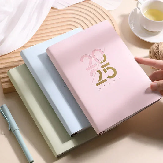 A5 cahier Agenda carnet calendrier mensuel planificateur quotidien liste Portable planificateur cahier école bureau papeterie