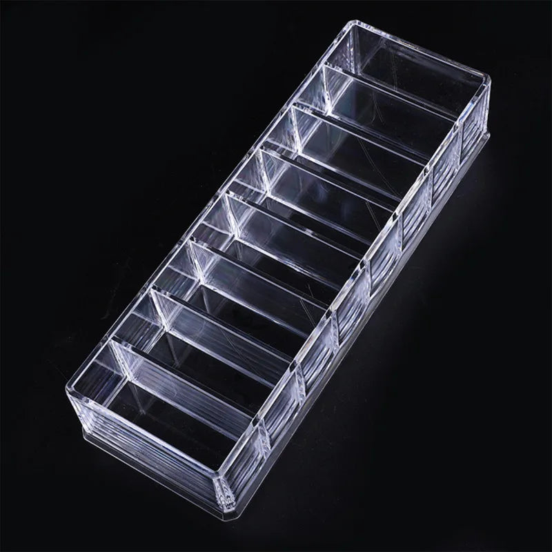 8 Compartments Makeup Organizer, Acrylic Cosmetic Storage Jewelry Display Boxes, Clear Drawer Organizers Case