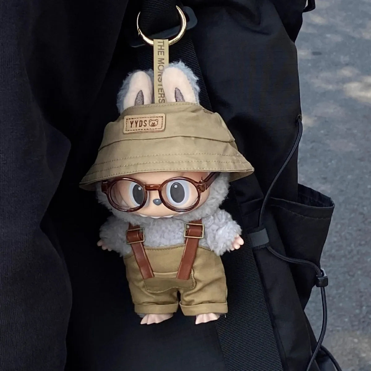 Ensemble de vêtements de poupée Labubu, accessoires de poupée, ensembles multiples en option, outils, appareil photo, salopette, chapeau seau, mignon, fait à la main, de haute qualité