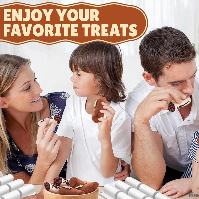 Moule à gâteau en rondins à 9 cavités, pour la cuisson du rouleau 3D, cylindre, pâtisserie, Dessert