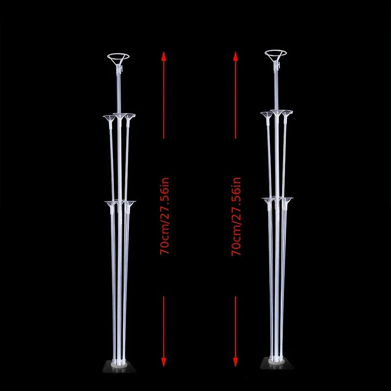 Support de ballons de table à 7 tubes, accessoire de décoration événementiel pour mariages, baby-showers et anniversaires