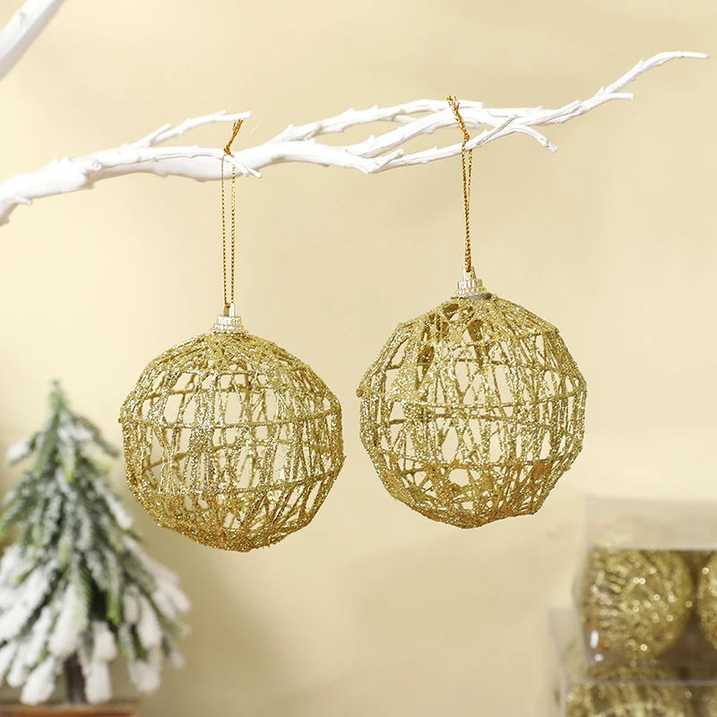 Boule Dorée de Noël, 3,6 Pièces, décorations d'Arbre de Noël