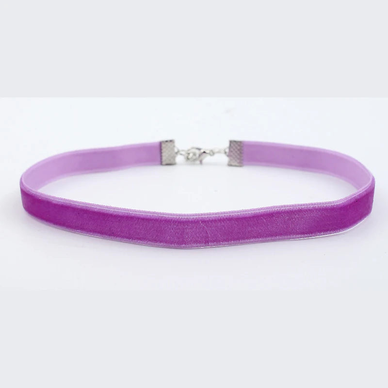 Cadeau de saint valentin Punk gothique blanc velours Collier ras du cou tatouage colliers femmes Chocker Collares Mujer Collier Femme Bijoux