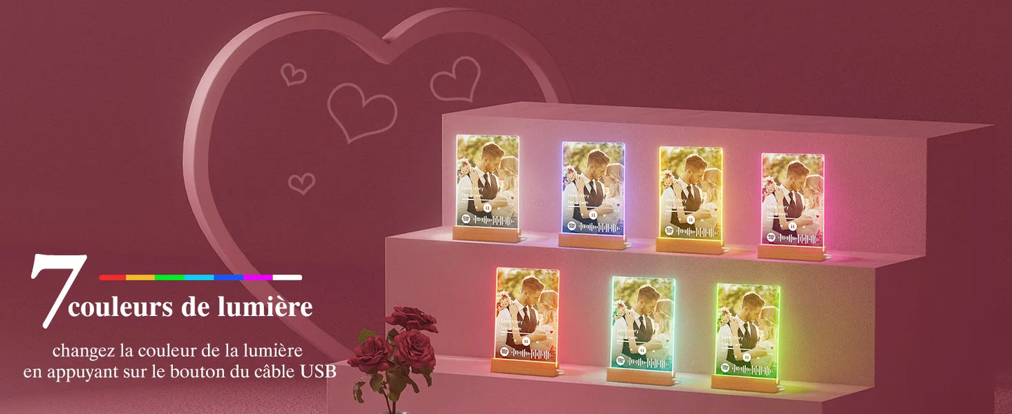 Plaque musicale Spotify personnalisée