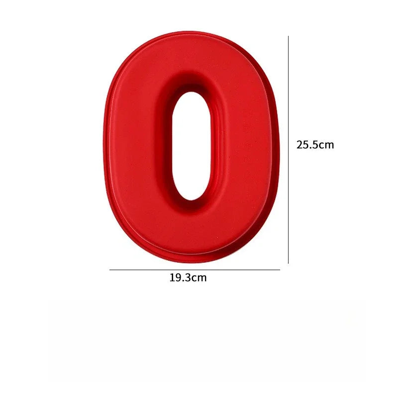 Moule à gâteau 3D grand nombre 10 pouces, moules de cuisson en Silicone 0-8 pour anniversaire, mariage, décorations de fête, bricolage, outils de cuisson à domicile