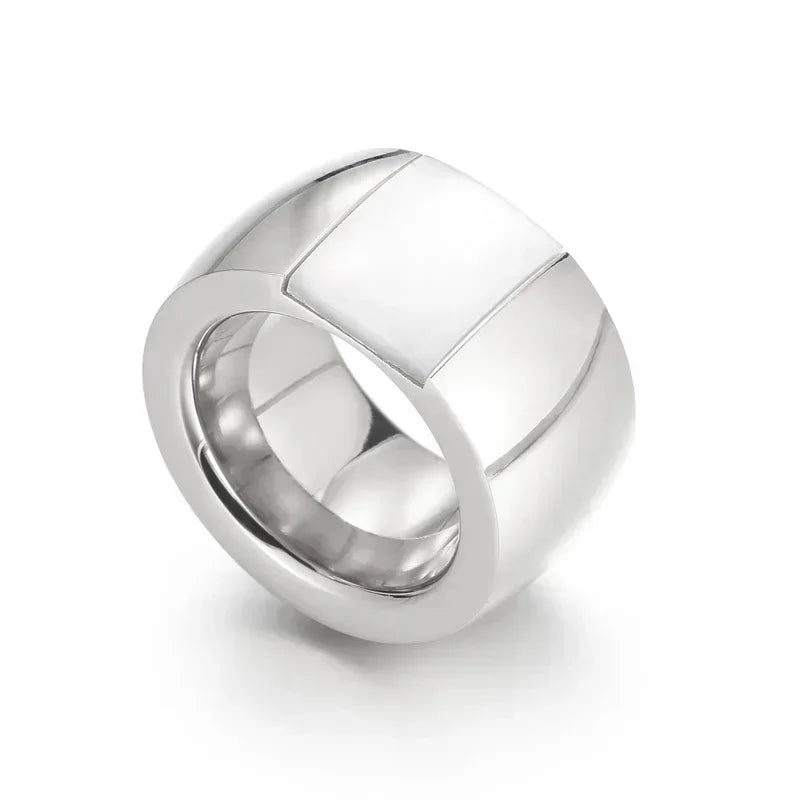 Bague en acier inoxydable pour femmes, cristal autrichien de qualité, pierre bleue, verte, rouge, titane, couleur or, bague de mariage