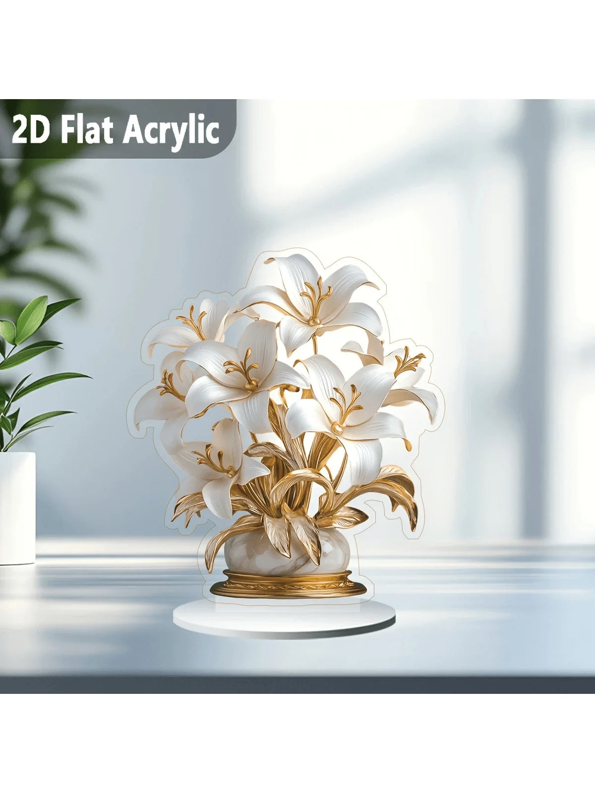 1 décoration de bureau de lys