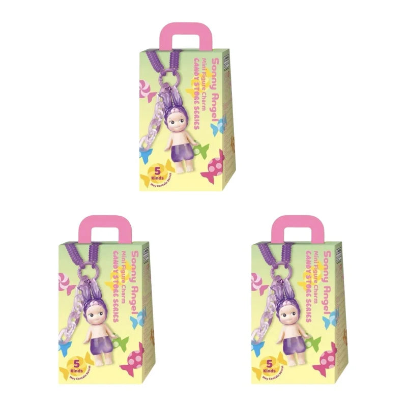 Charmantes figurines Sunny Angel en boîte mystère. Créées par MINISO, ces porte-clés anime collectibles séduisent les passionnés de tous les âges, notamment les jeunes de 7 à 14 ans.