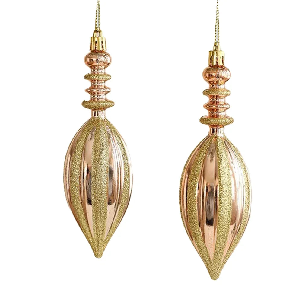 Boules de noël bonhomme de neige, 2 pièces, décoration d'arbre de noël suspendus