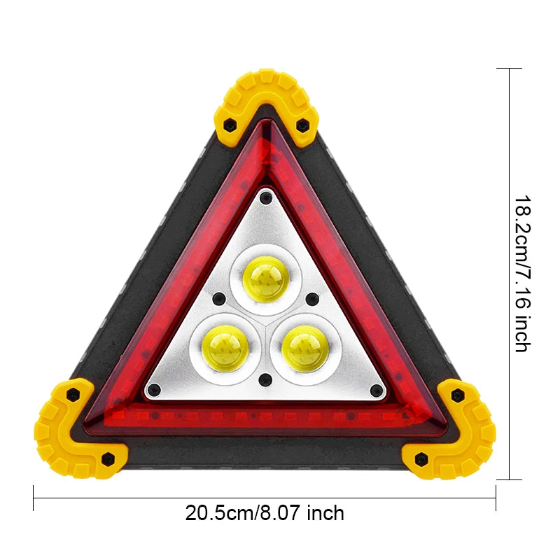 Lumière de secours LED aste pour l'installation de véhicules, Trilight Triangle, Analyste de sécurité de voiture, Accessoires, Danger d'iode, 4 modes