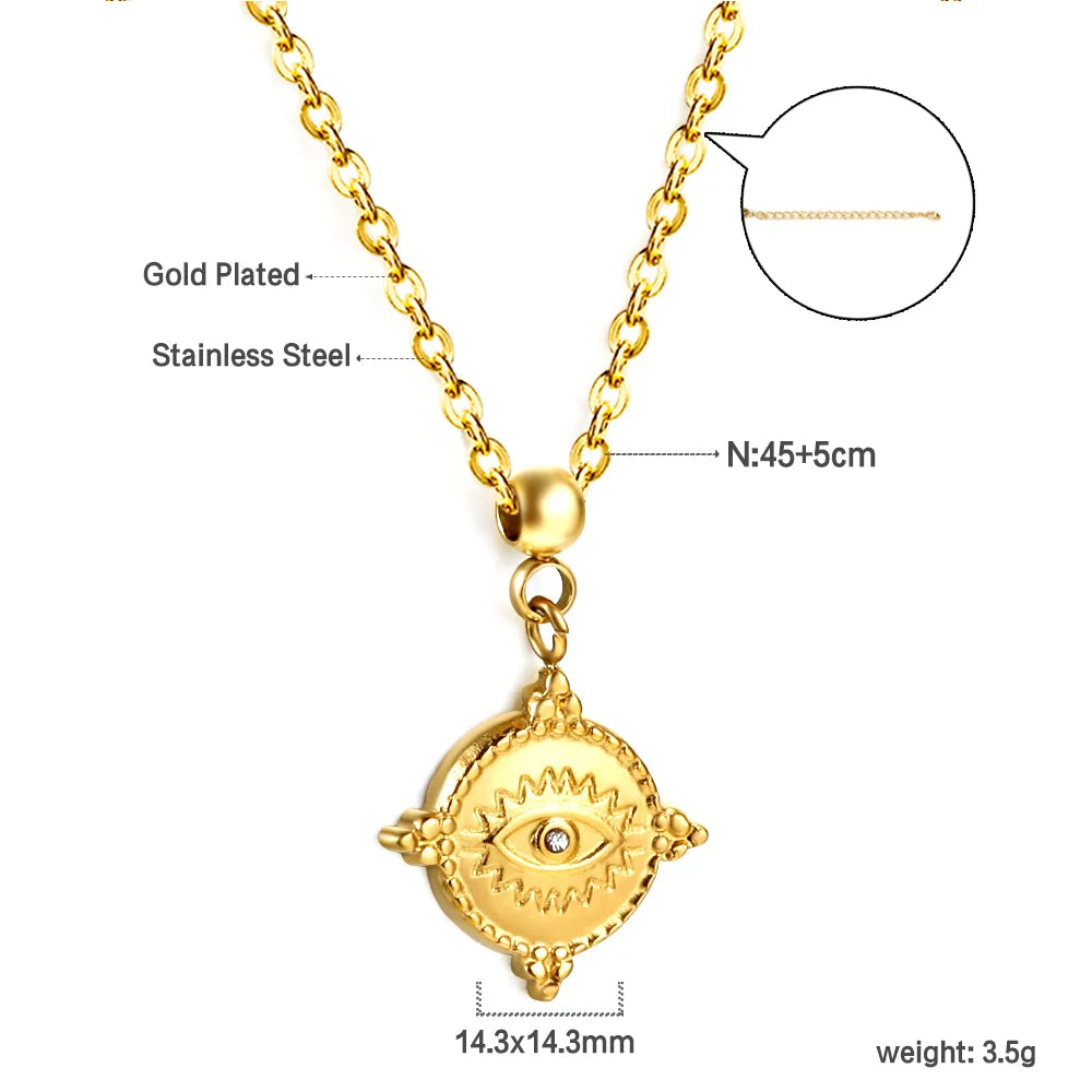 LUXUKISSKIDS Vintage coquille forme pendentif colliers filles/femmes bijoux en acier mode Couple chaîne collier ras du cou