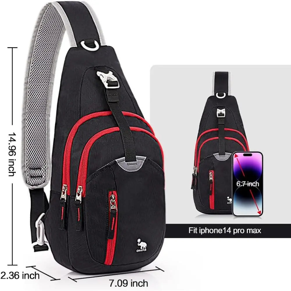 OIWAS décontracté bandoulière poitrine sac fronde épaule hommes sac une sangle léger hommes sacs pochette sac à dos pour hommes voyage Sport