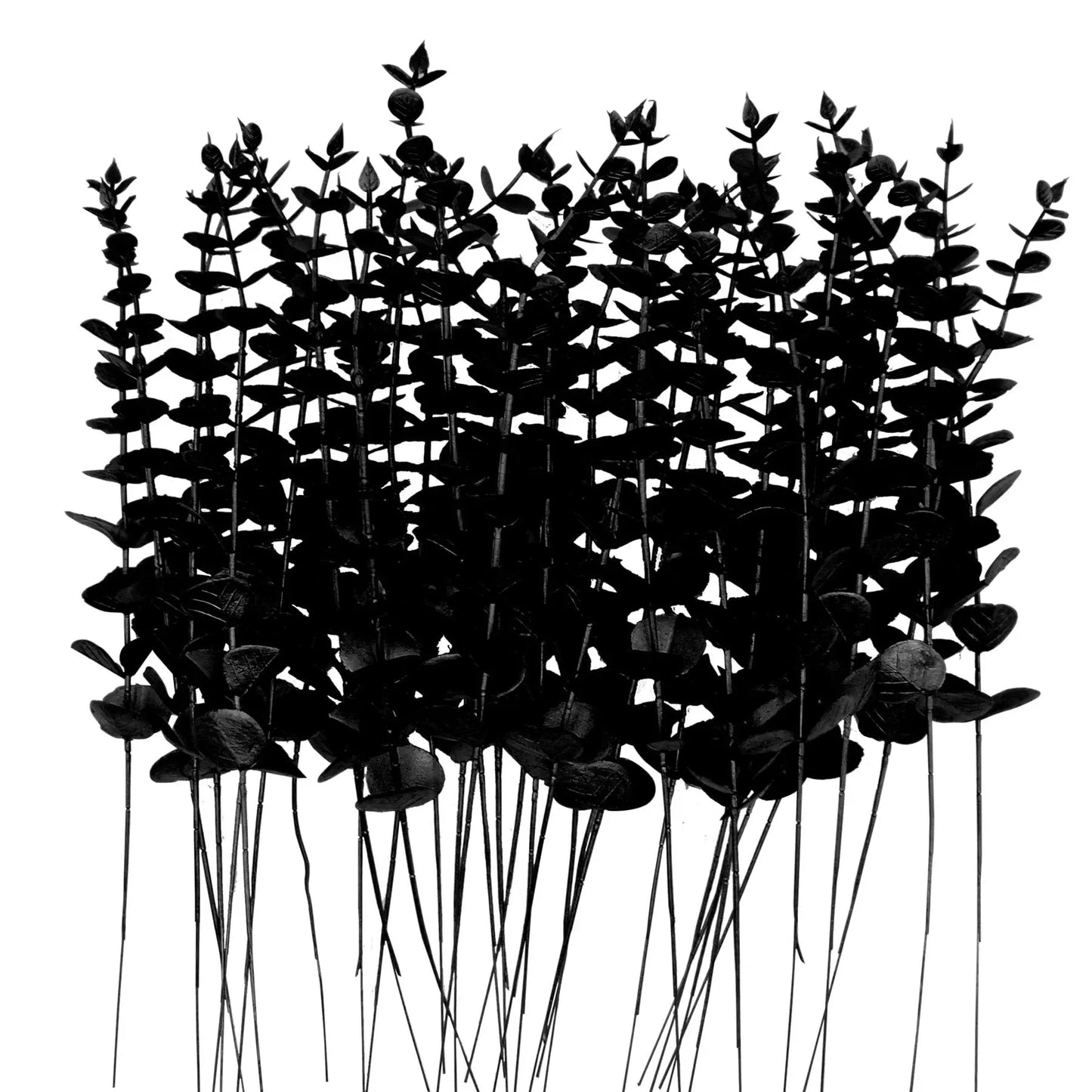 Tiges d'eucalyptus artificielles, feuilles d'or, fausses fleurs pour Arrangement Floral, Bouquets de mariage, décoration de noël, 10/20 pièces