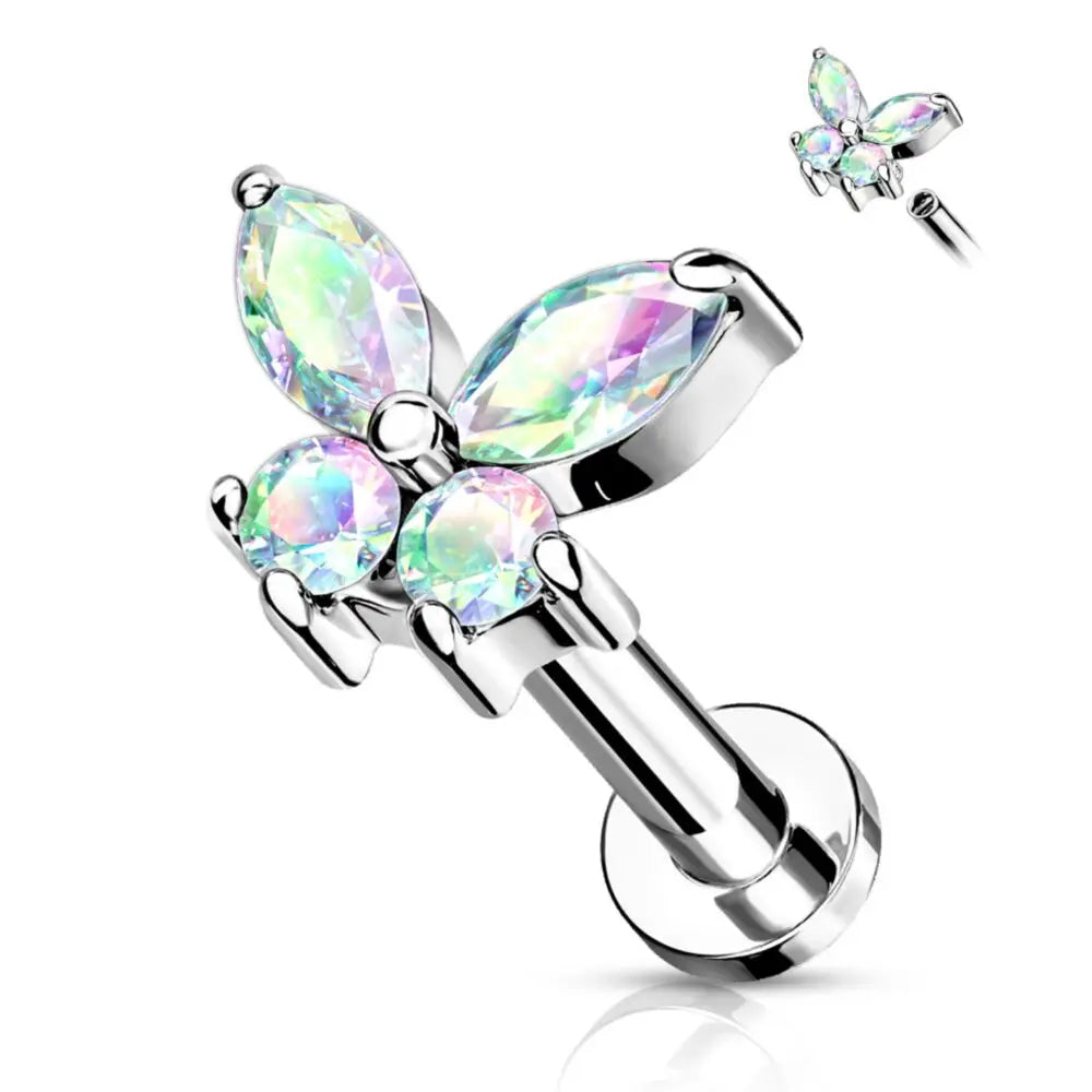 Bijou de piercing labret papillon Piercing Addicter