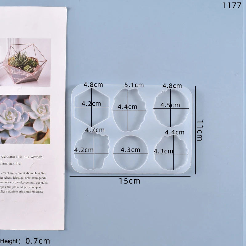 Support de téléphone portable irrégulier, moule en résine époxy pour bricolage, Support de téléphone portable, moule en Silicone, Support de poignée de téléphone, outils de Support de bureau