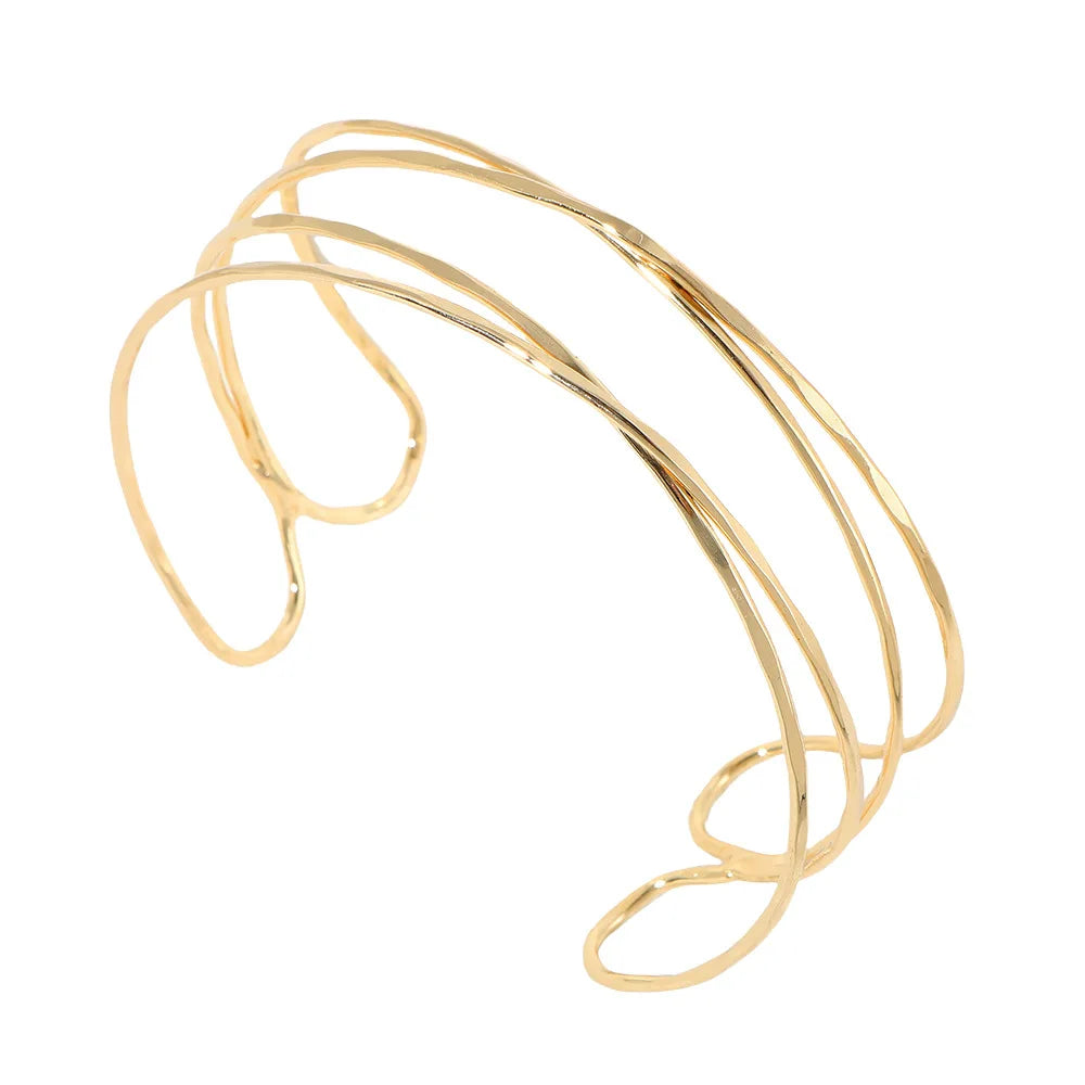 Nouveauté Bracelet de bras réglable couleur or brassard Bracelet mode Pulseiras Bijoux amant Bracelet Hip Hop bracelets pour femme