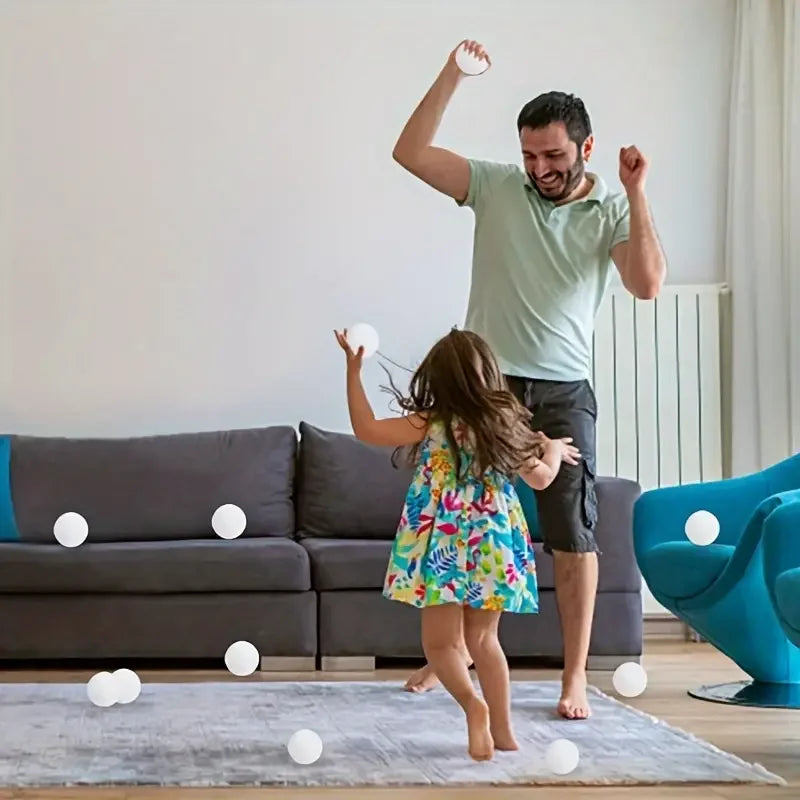 30 pièces fausses boules de neige douces boules de neige en peluche blanche