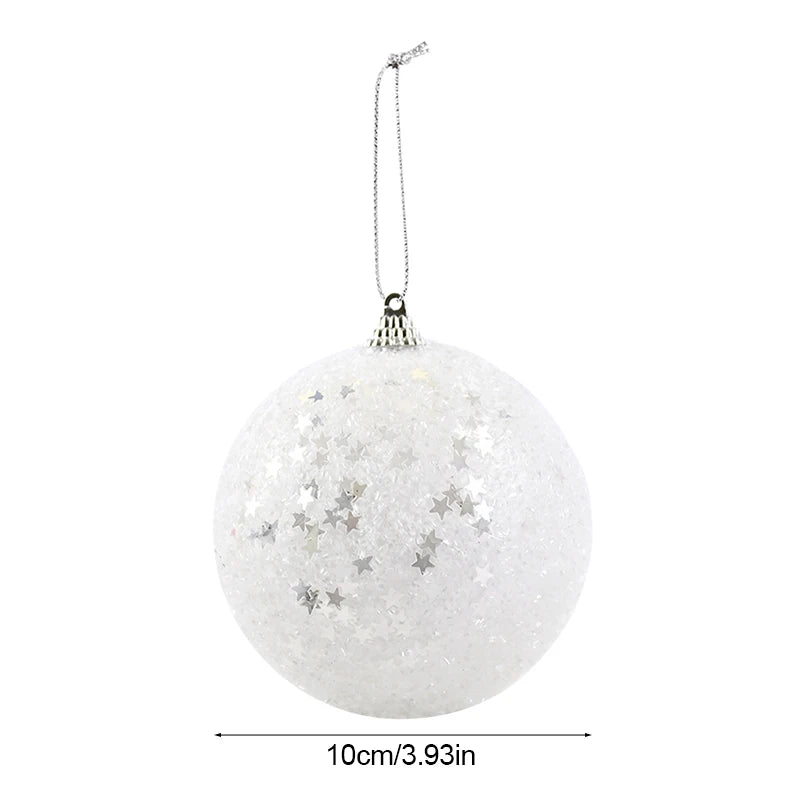 Décoration de sapin de Noël en mousse blanche