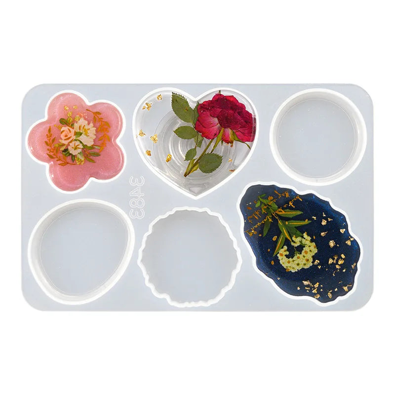 Support de téléphone portable irrégulier, moule en résine époxy pour bricolage, Support de téléphone portable, moule en Silicone, Support de poignée de téléphone, outils de Support de bureau