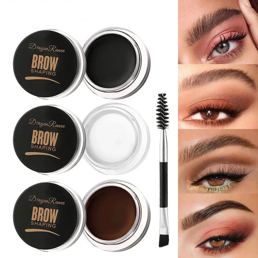Eyeliner mat crème à sourcils Gel imperméable longue durée contour marron noir crème à sourcils crème à sourcils sauvages correcteur