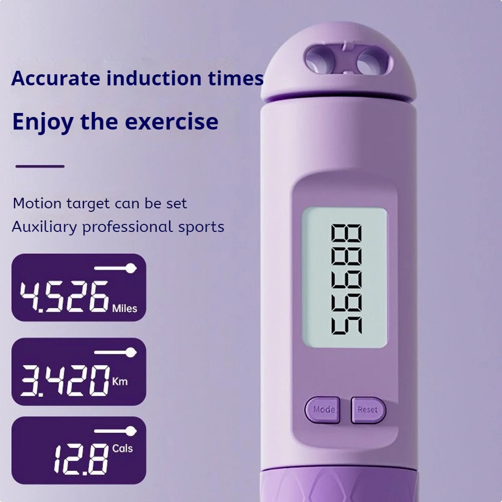 Corde à sauter sans corde avec compteur numérique pour un suivi précis de vos performances