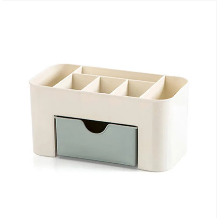 organisateur de maquillage boîte de rangement avec tiroir coton-tige bâton étui de rangement organisateur de rouge à lèvres porte-pinceau maquillage plastique acrylique