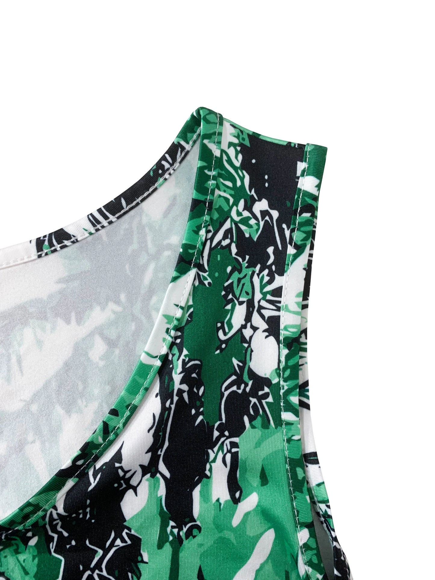 Robe courte d'été pour femmes, longueur aux genoux, style bohème, Vintage, imprimé, col rond, décontractée, confortable, robe de plage, sans manches, 2025