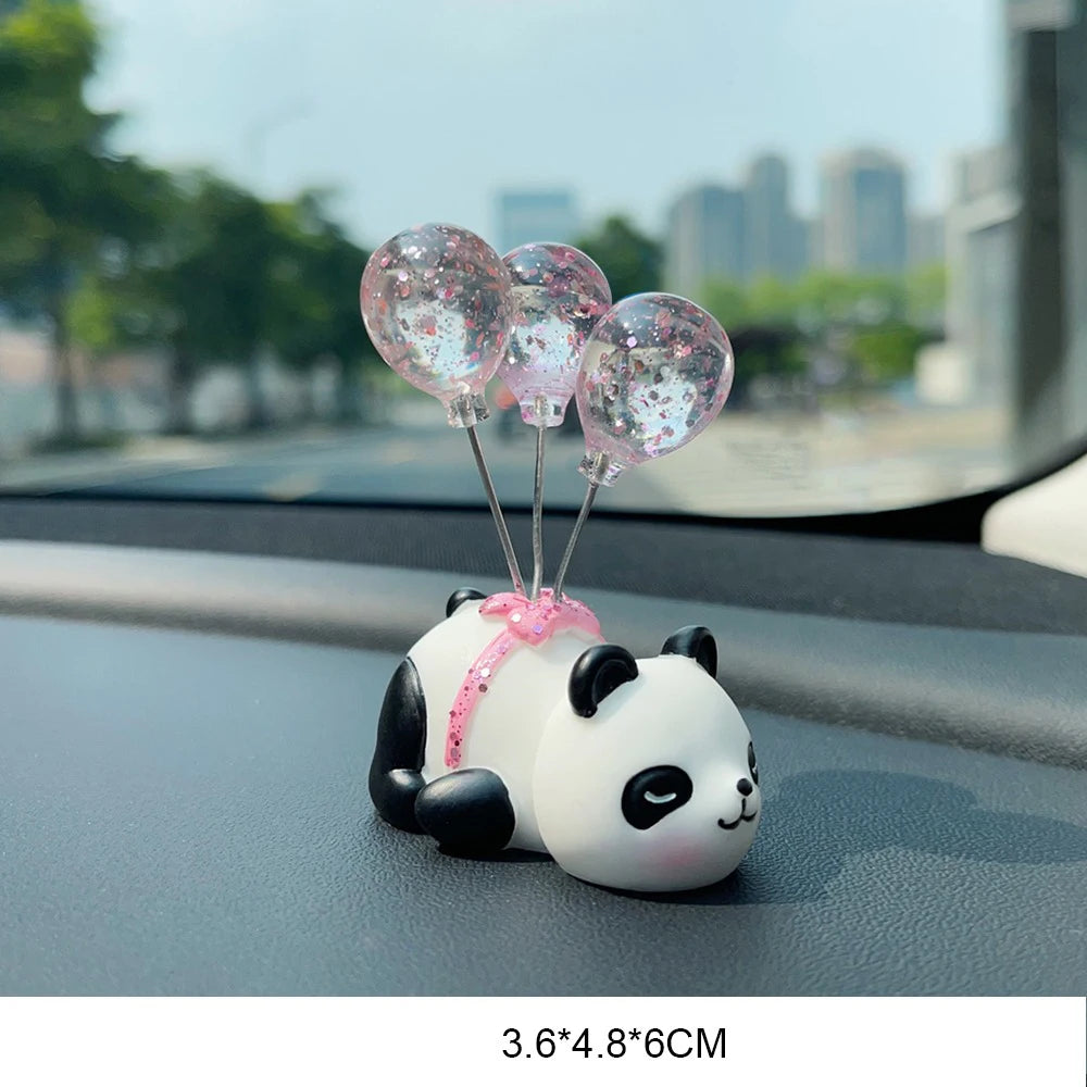 Ballon, animaux, créatif en résine, Animal Panda, décoration de voiture, ours, affichage d'ordinateur de maison, décoration de gâteau, cadeau de saint valentin