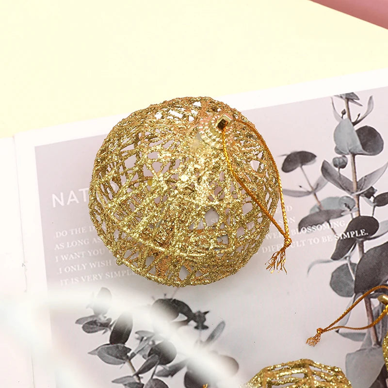 Boule Dorée de Noël, 3,6 Pièces, décorations d'Arbre de Noël