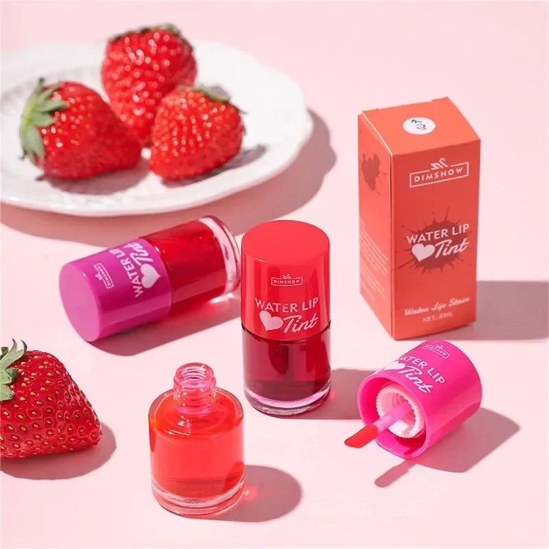 Teinte teinture liquide rouge à lèvres et Blush 2 en 1 étanche miroir brillant à lèvres eau teinte à lèvres Non collant lèvres yeux joue maquillage cosmétique