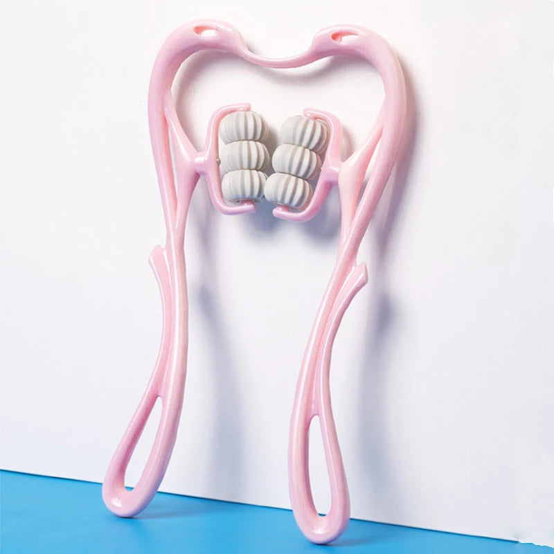 Masseur de cou Cervical, pince de cou manuelle, rouleau de pétrissage multifonctionnel, masseur de Relaxation des épaules et du cou à 6 boules