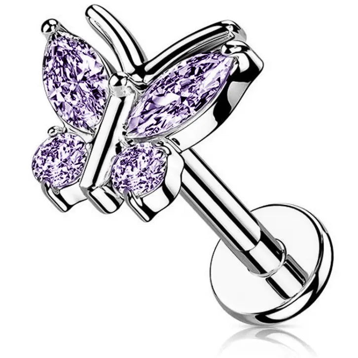 Bijou de piercing labret papillon Piercing Addicter